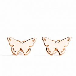 Butterfly Tinies Rose Gold Earrings