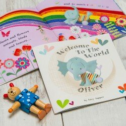 Welcome to the World Personalised Baby Book - FromLucy - 1