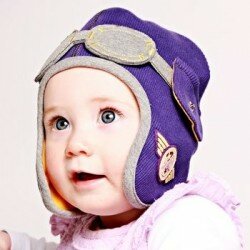 Girl's Pilot Hat With Goggles 1