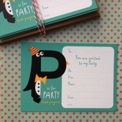 P is for Party bluey green 2