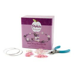 Bead Wrap Bracelet Kit Pink