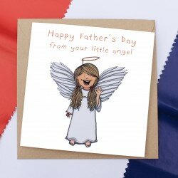 Fathers Day Card - Angel - FRONT