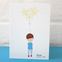 boy mothers day card