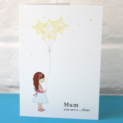 girl mothers day card
