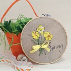 Spring Embroidery Hoop